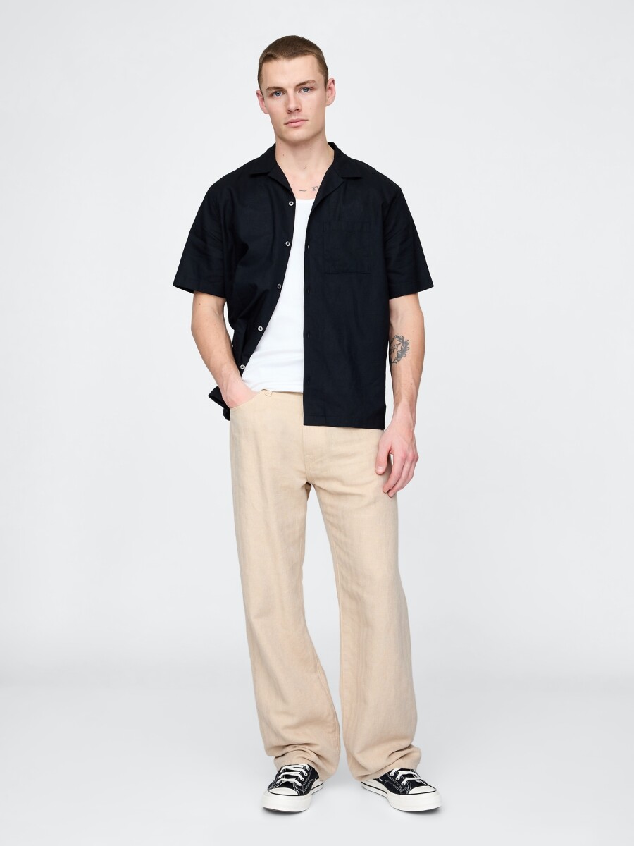 Pantalón De Lino Hombre - Bedrock 291 