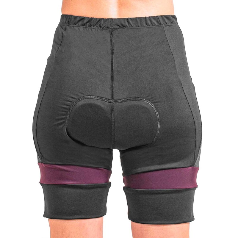 Poker Calza Mujer Ciclista Acolchoada Negro
