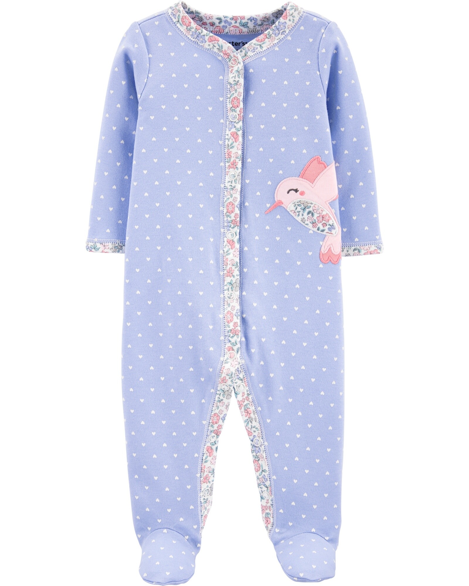 Pijama con Pie Colibri Algodón 0
