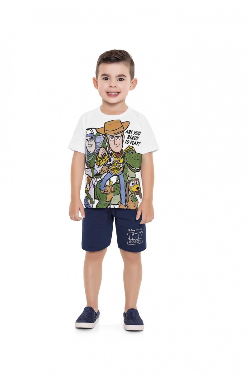 Conj. para niños (camiseta y shorts) BLANCO