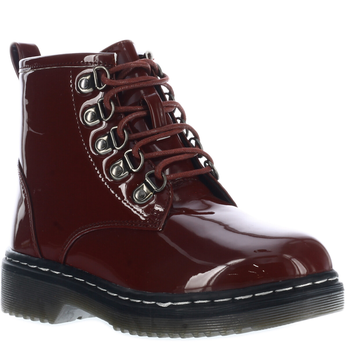 Botas de Niña MINI Miss Carol LALITA acordonada - Violeta Borgoña 