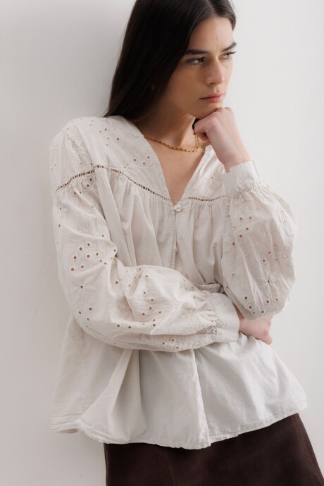 Camisa Albena Beige