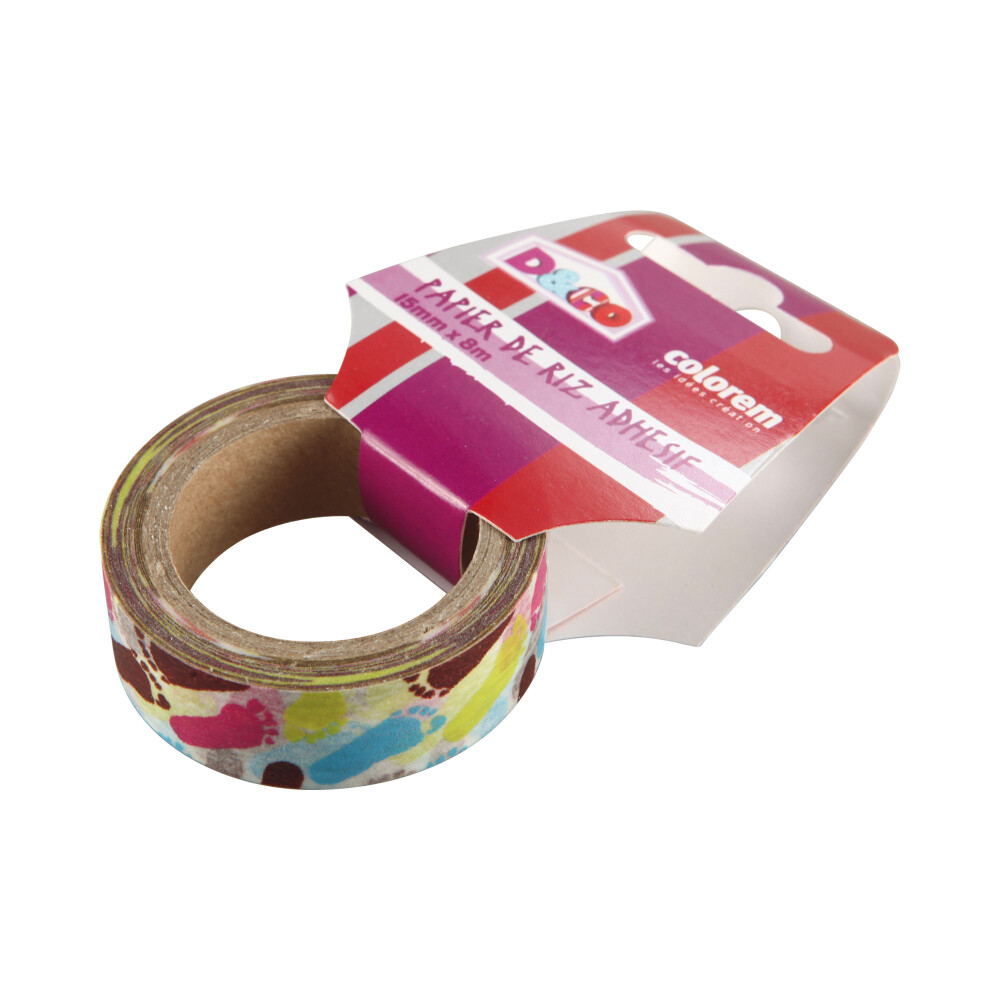CINTA DE ENMASCARAR PAPEL MULTICOLOR FEET