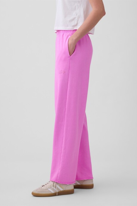 Pantalón Deportivo Sin Felpa Mujer Neon Pink Glow