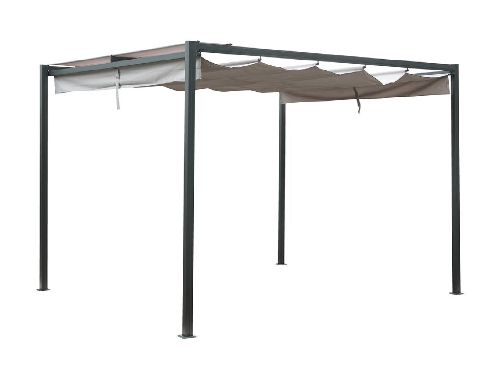 Pérgola HJORTEMOSE A3xL3xA2.3m gris 