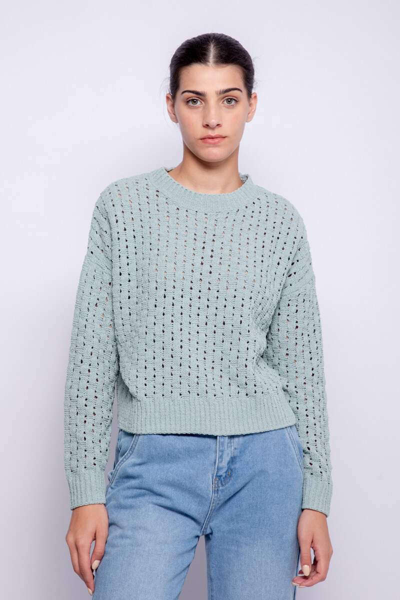 SWEATER MOON Agua Marina