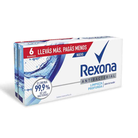 Jabón REXONA 6x4 84grs Fresh Antibacterial