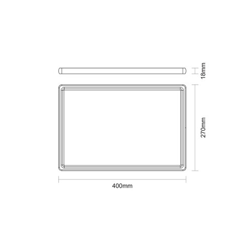 Tabla rectangular 40 x 27cm. "CHURRASCO" -TRAMONTINA TB1515