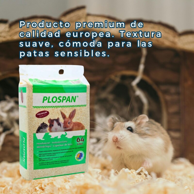 VIRUTA DE MADERA PLOSPAN 64 LITROS