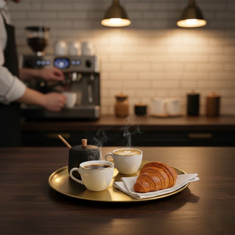 BANDEJA RED INOX DORADO 20CM Unica