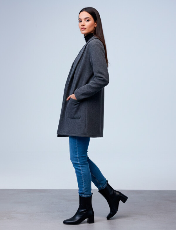 Blazer Cozy GRIS OSCURO