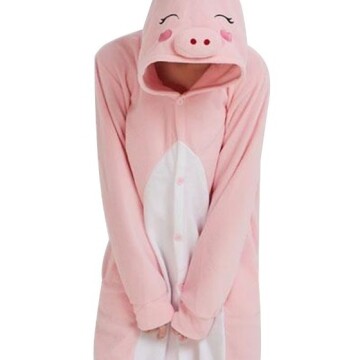 Pijama Cerdito Chanchito Infantil Y Adulto Enterito Plush Talle Ochenta y cinco