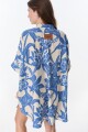 Camisa Azorella Flores Azul