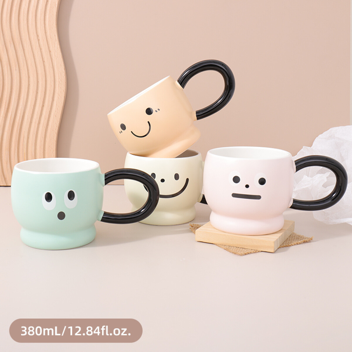 Taza De Cerámica Emojis - 380ml 