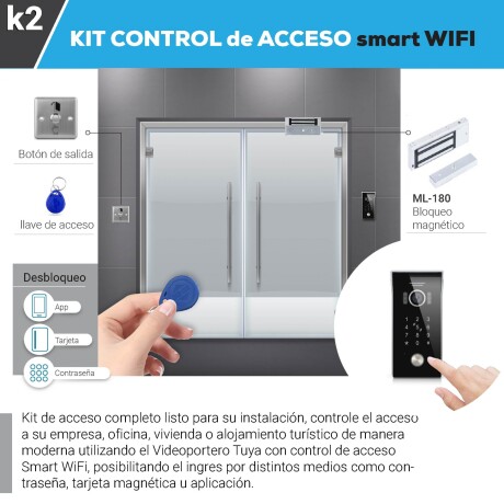 Kit de Control de Acceso Tuya Smart WIFI SM-DB-83225-k2 001