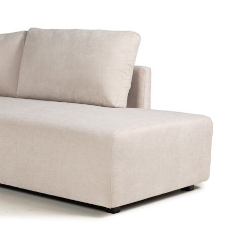 Rinconera Modulare - Tela Microfibra - Chaise derecho FX4-10 (Beige)