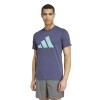 Remera Adidas Essentials Feelready Logo Azul