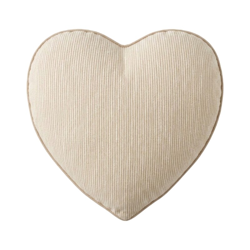 COJIN BEIGE DIS CORAZON 45CM Unica