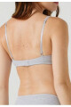 SOUTIEN ALGODON Y LYCRA DOBLE GRIS MELANGE