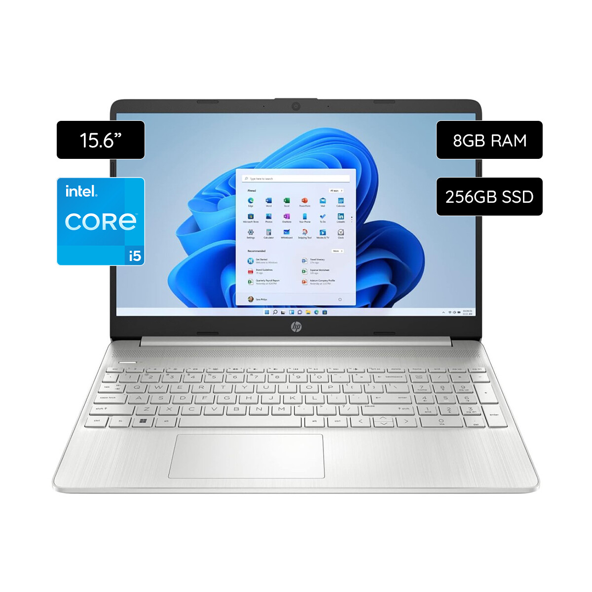Notebook HP 15-DY2795WM 15.6" 256GB SSD / 8GB RAM Intel Core i5-1135G7 - Silver 