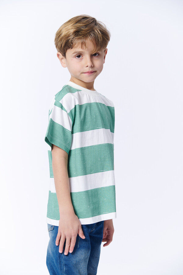 Remera Rayas Verde