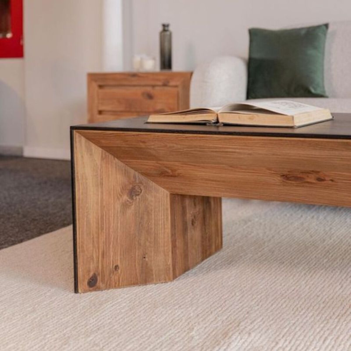 Mesa living Rustica Laqueada / Madera Reciclada 