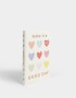 Anotadores Cuadernos y Memos Corazón Cuaderno Estampado "make It A Good Day" - Blanco Crudo