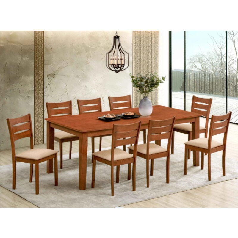 Juego de Comedor 8 Sillas HV Bluebell Madera Maciza Rubberwood Juego de Comedor 8 Sillas HV Bluebell Madera Maciza Rubberwood