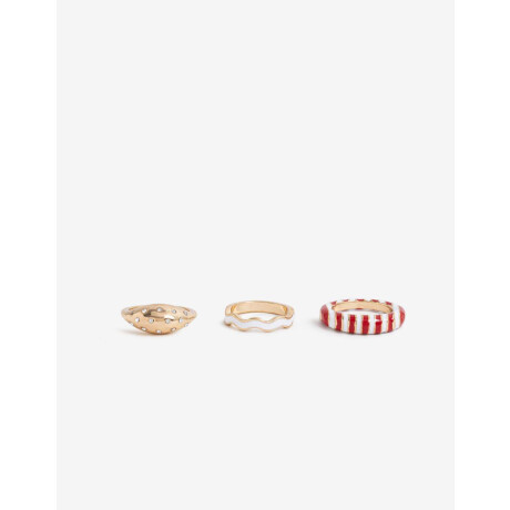 Sets Anillos Lucky charm Combinacion multicolor