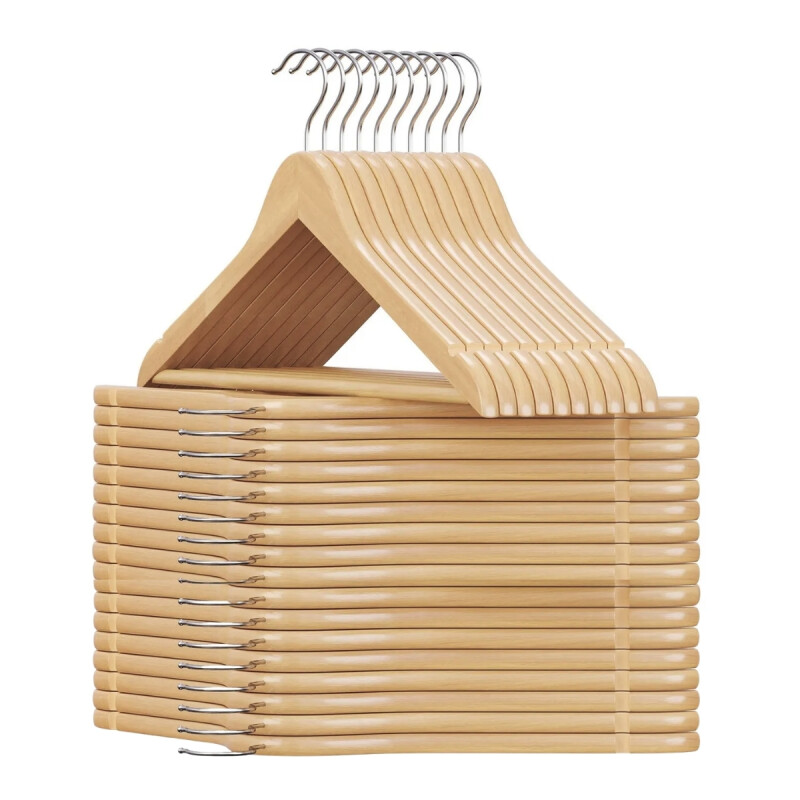 Set x30 perchas de madera MADERA