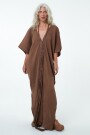 VESTIDO LARGO Marron