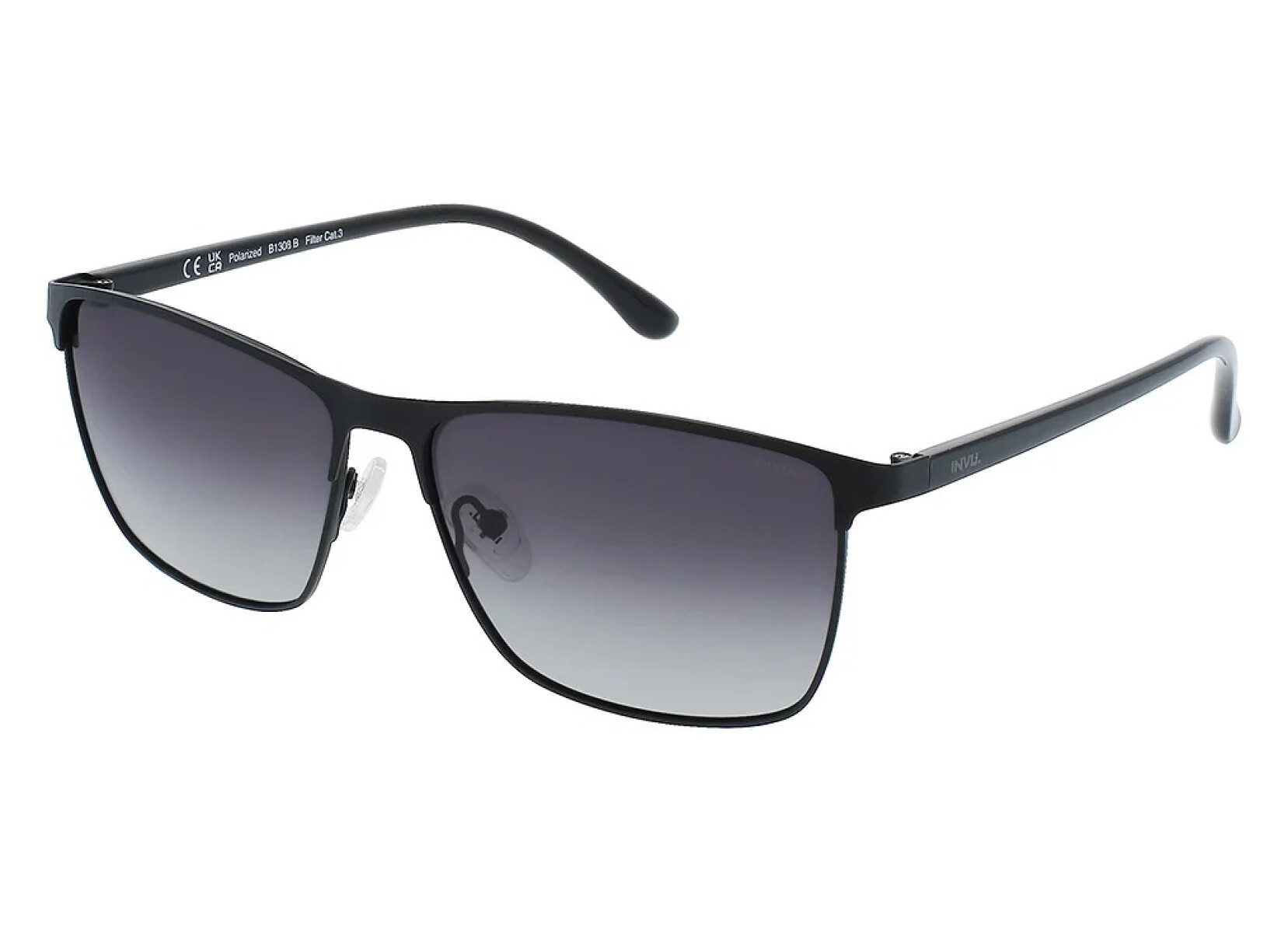 INVU B1308B Matt Black Polarized 