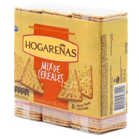 GALLETA HOGAREÑAS PACK X3UN 185G MIX CEREALES GALLETA HOGAREÑAS PACK X3UN 185G MIX CEREALES