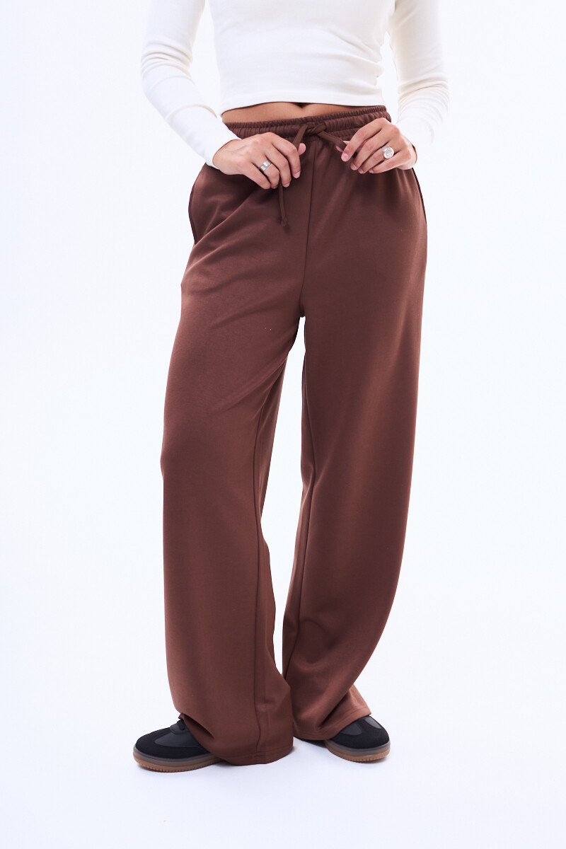 Pantalon de felpa Santa Marrón