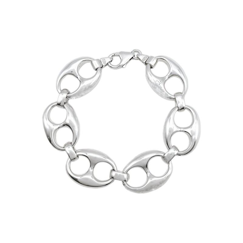 Pulsera Calabrote-Plata 925 inflada-Sin piedra-PU3040 sinpiedra