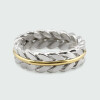 Anillo de hombre Cesar de plata 925 y oro 18k Anillo de hombre Cesar de plata 925 y oro 18k