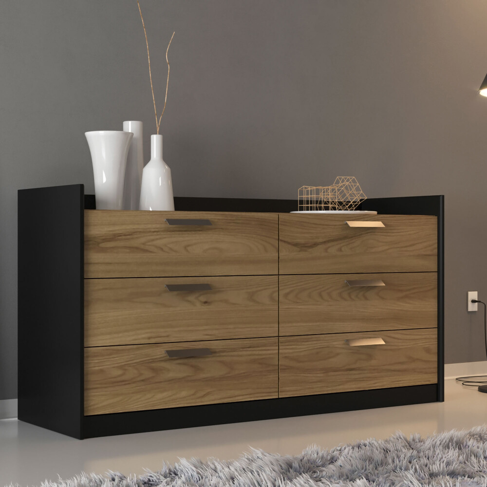 CÓMODA 6 CAJONES MDF VENETTO