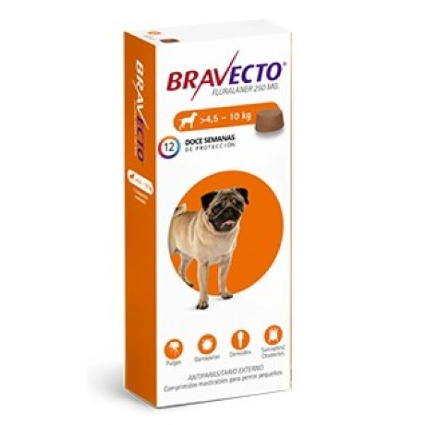 BRAVECTO TRIMESTRAL MSD PERROS 4,5 A 10KG BRAVECTO TRIMESTRAL MSD PERROS 4,5 A 10KG