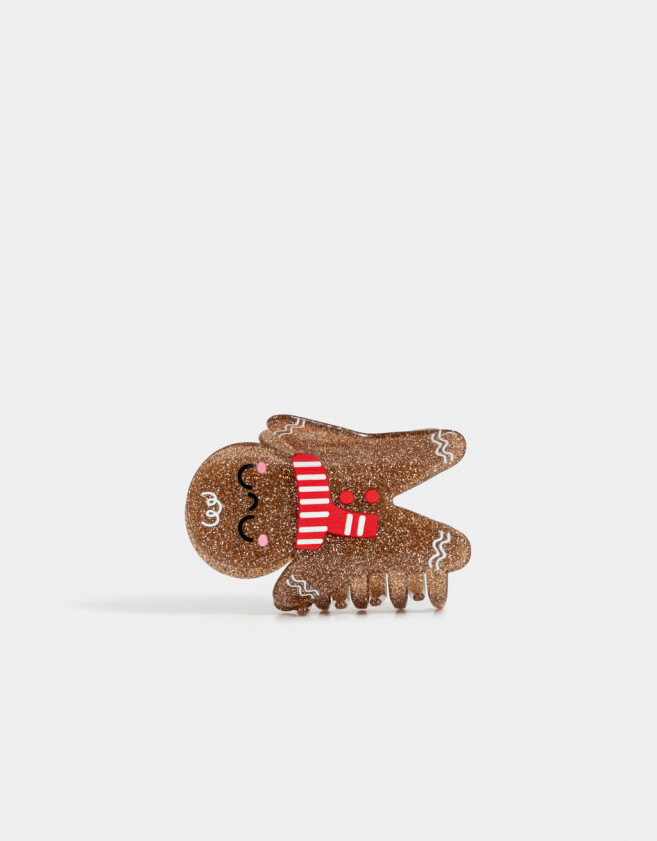 Broche Navidad Broche Galleta Navideña - Marron Beige