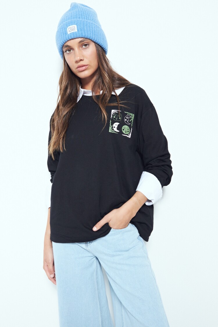 REMERA YELLOWSTONE Negro