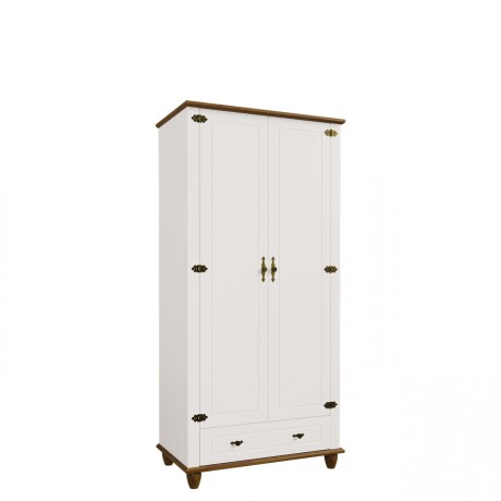 Ropero Joy 2 Puertas 1 Cajón Blanco Sm-gb46129 Ropero Joy 2 Puertas 1 Cajón Blanco Sm-gb46129
