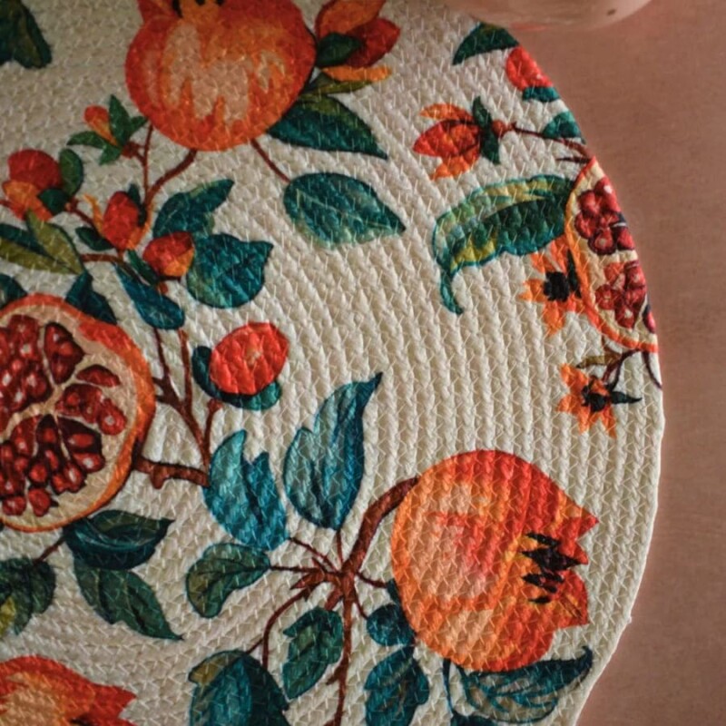 Individual redondo Flores Individual redondo Flores