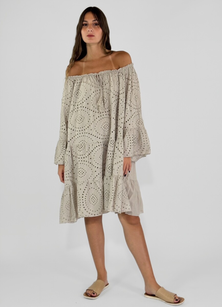 VESTIDO OASIS - BEIGE 