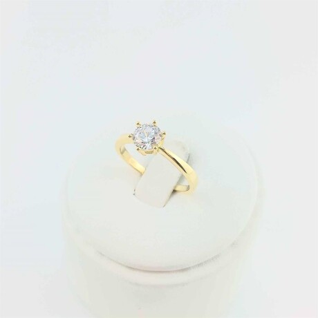 Anillo de Oro 9 k con circonia. Solitario. Anillo de Oro 9 k con circonia. Solitario.