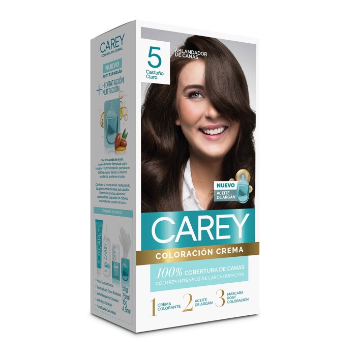 CAREY TINTURA KIT N.5 CASTAÑO CLARO CJ única