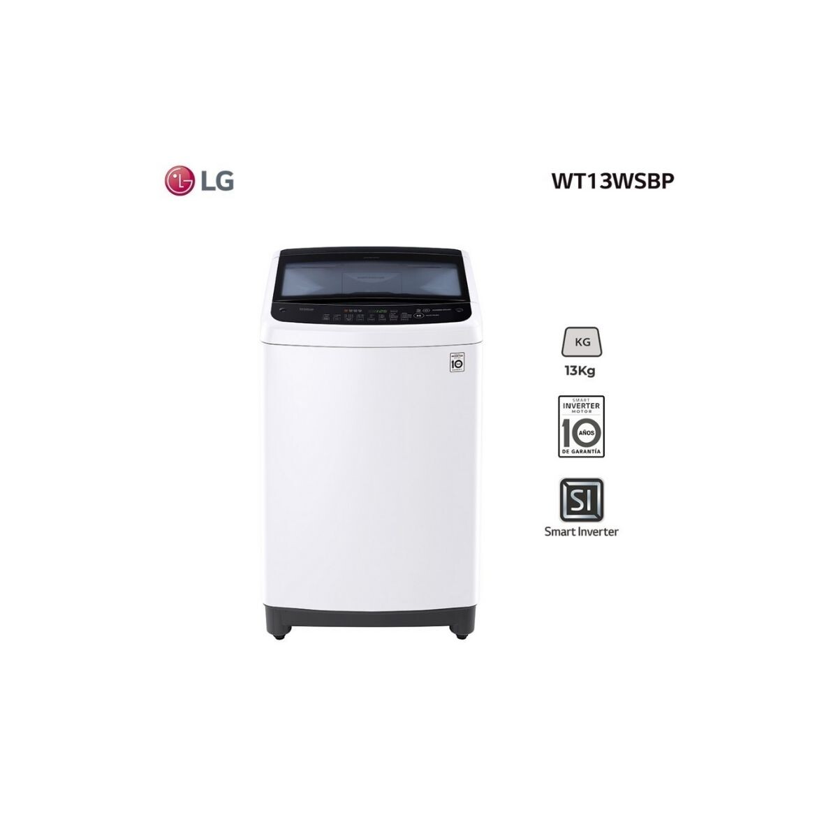 Lavarropa Lg Carga Superior Inverter 13 Kg Wt13wsbp 