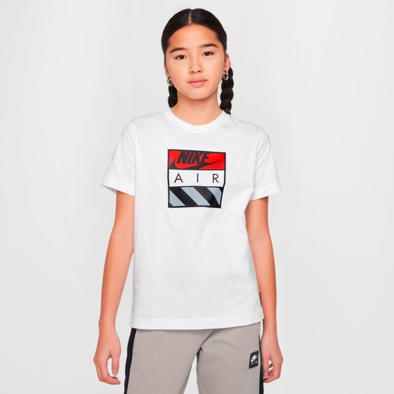 Remera Nike Air de Niños Blanco