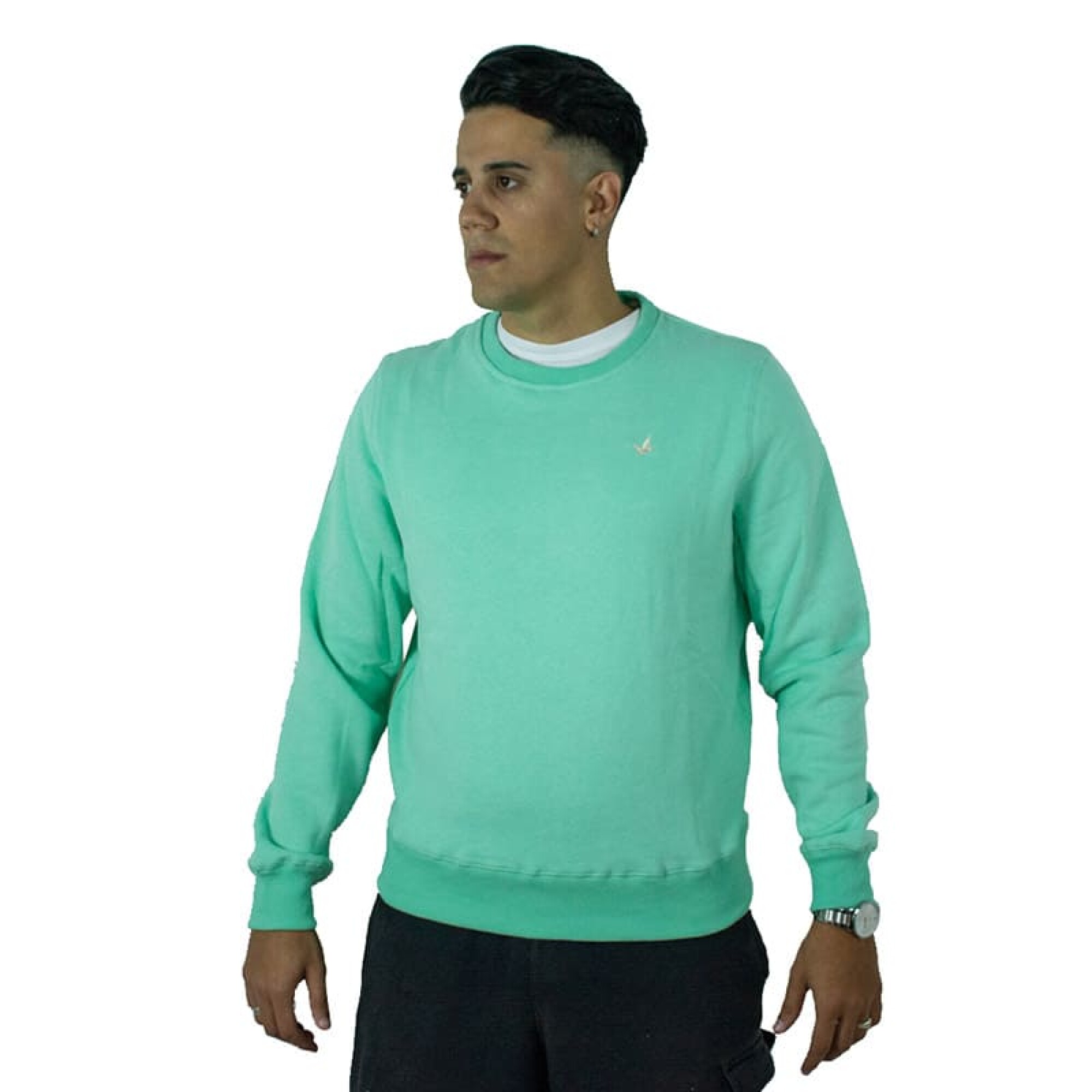 Buzo Santa Barbara de Felpa de Hombre 10029F Verde Claro