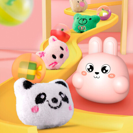 Máquina Infantil Grúa Juguetes Peluches Con Sonido Rosado