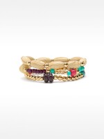 Set De Pulseras De Cuentas Multicolor multicolor